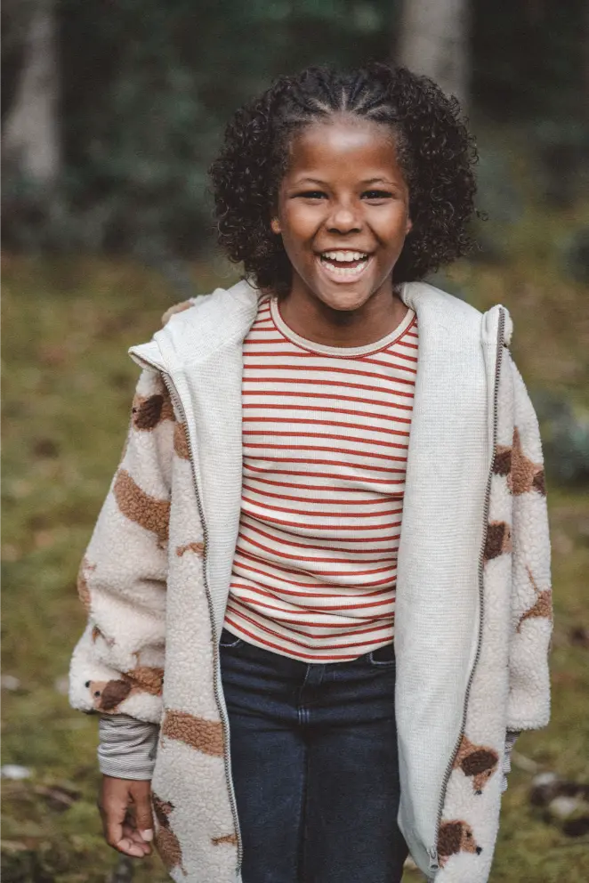 Teddyjacke Kinder Dackel
