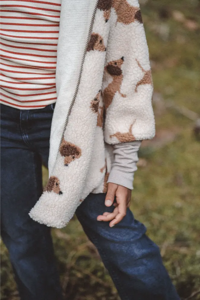 Teddyjacke Kinder Dackel