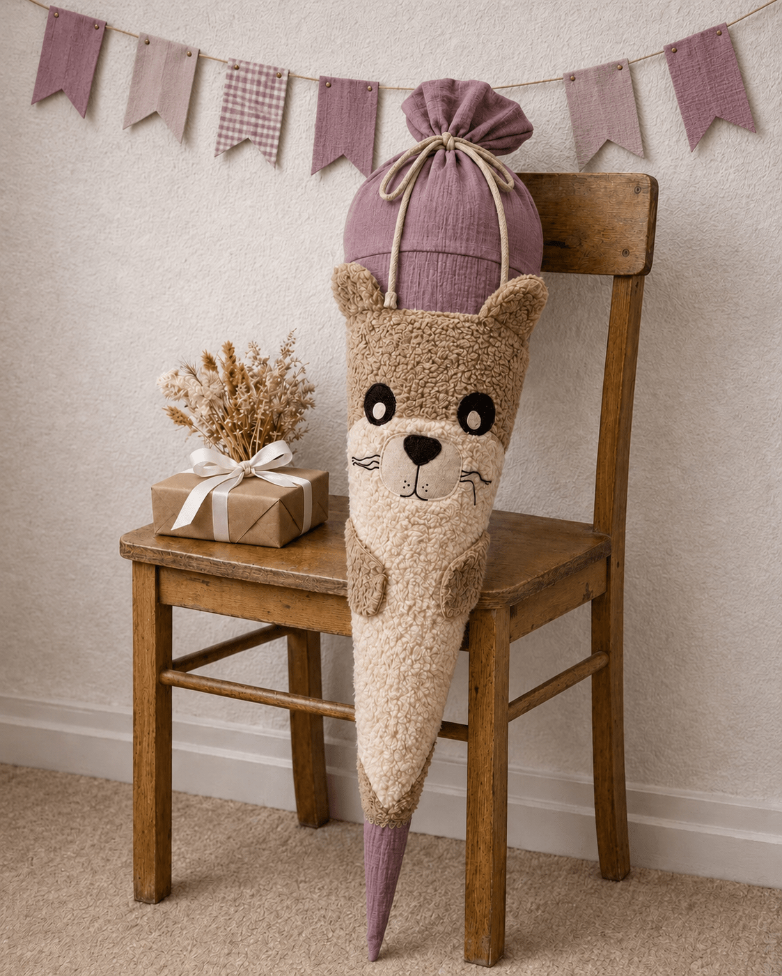 Schultüte Otter aus Teddyfell mit Kissenfunktion - Schultüte - Räuberkinder 3