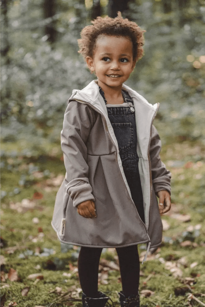 Softshellmantel Kinder Taupe mit Sand - Bekleidung & Accessoires - Räuberkinder 2
