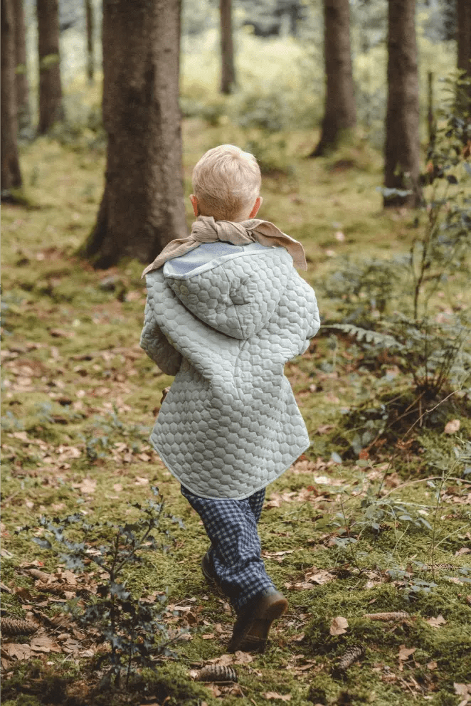 Steppjacke Kinder aus Baumwolle in Mint mit Blau - Jacke - Räuberkinder 2