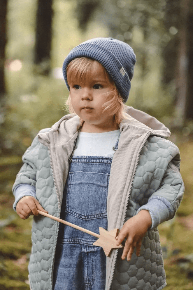 Steppjacke Kinder aus Baumwolle in Mint / Sand - Jacke - Räuberkinder 4