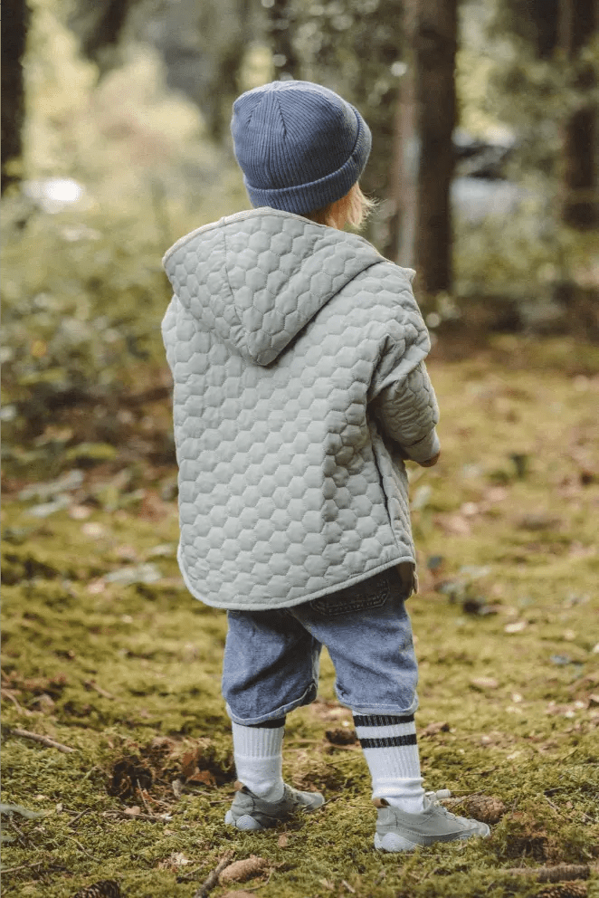 Steppjacke Kinder aus Baumwolle in Mint / Sand - Jacke - Räuberkinder 5