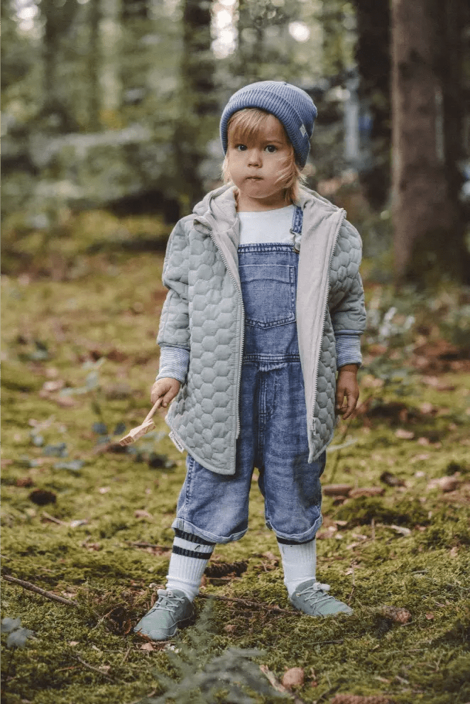 Steppjacke Kinder aus Baumwolle in Mint / Sand - Jacke - Räuberkinder 1