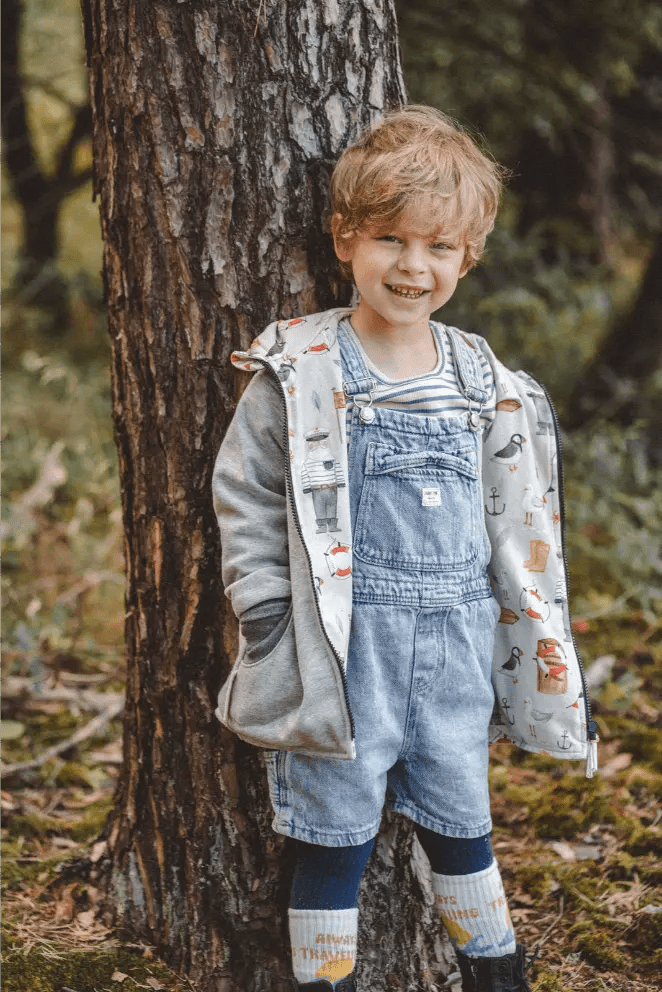 Sweatjacke Kletterkind Grau Moin - Räuberkinder 2