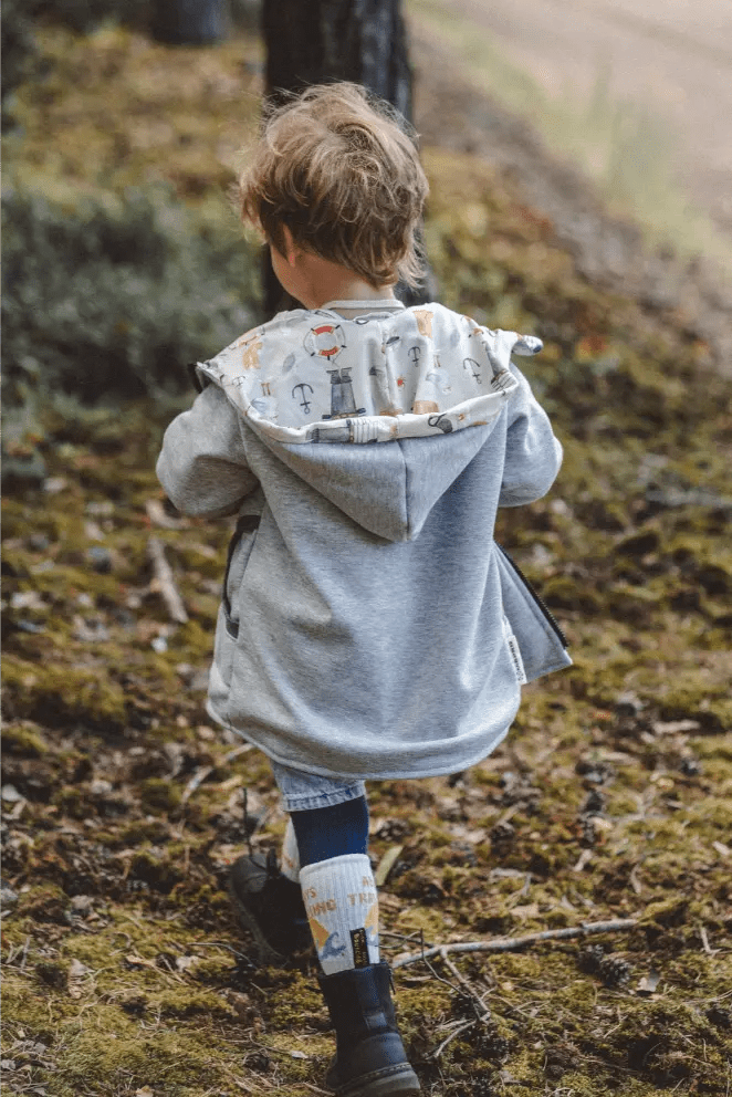 Sweatjacke Kletterkind Grau Moin - Räuberkinder 4