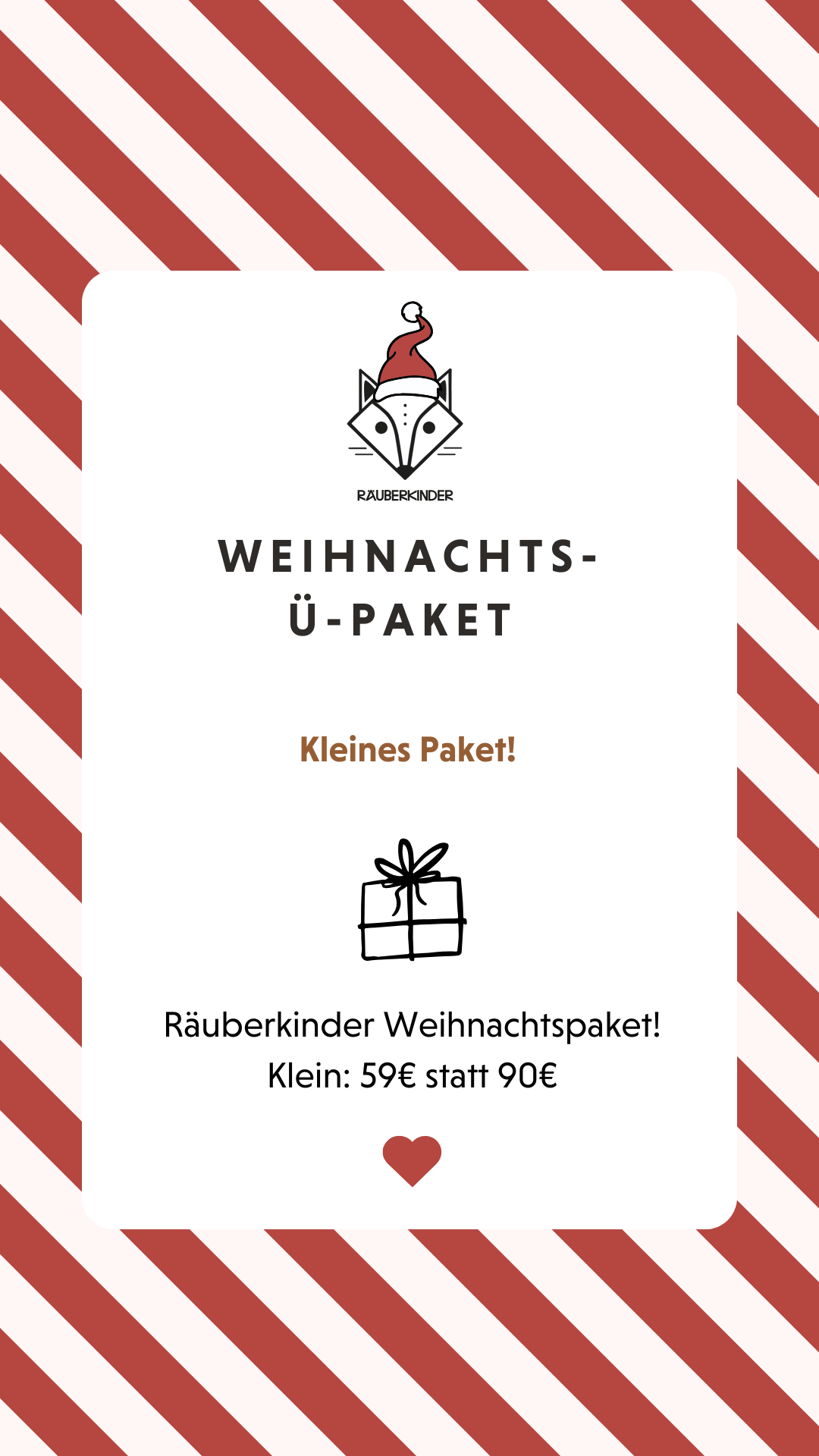 Weihnachts - Überraschungspaket Mittel - Räuberkinder