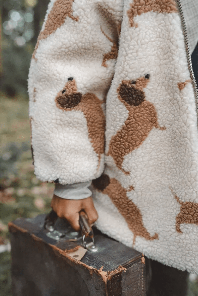 Wendejacke / Teddyjacke Kinder Dackel - Räuberkinder 4