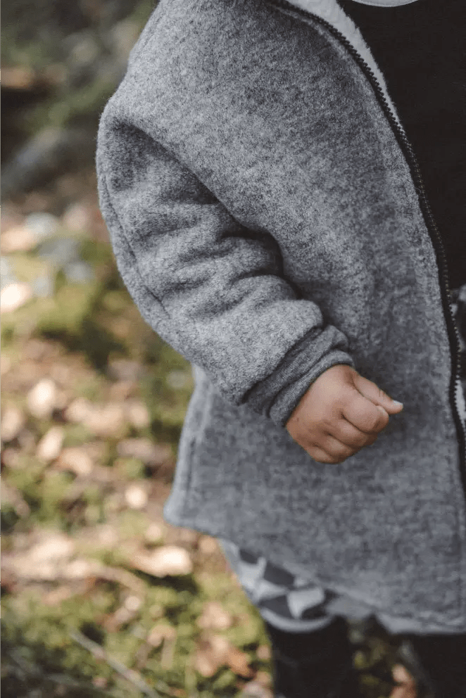 Wollwalkjacke Grau / Teddyfell - Jacke - Räuberkinder 6