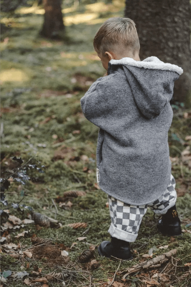 Wollwalkjacke Grau / Teddyfell - Jacke - Räuberkinder 4