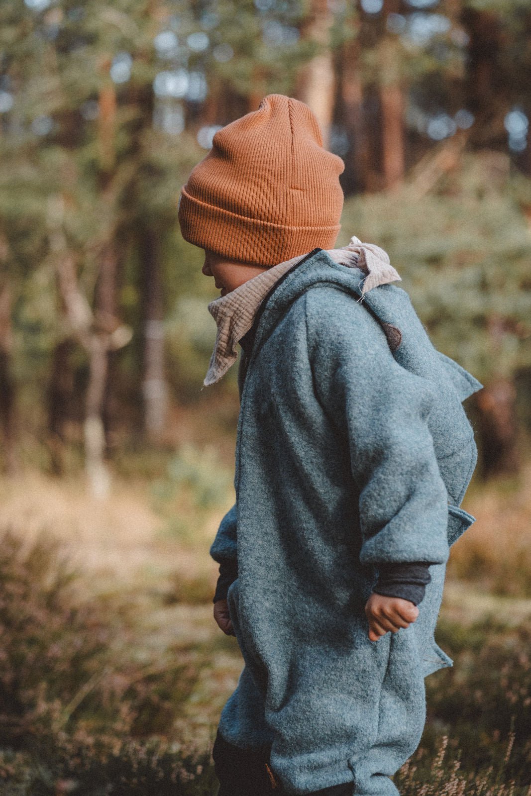 Wollwalkoverall Dino Mint - Räuberkinder