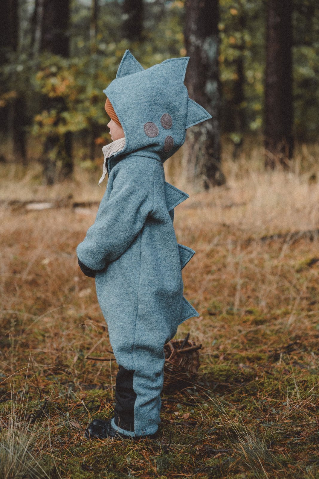 Wollwalkoverall Dino Mint - Räuberkinder